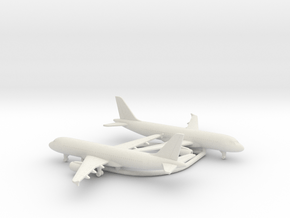 Airbus A320 in White Natural Versatile Plastic: 1:600