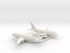 Airbus A318 in White Natural Versatile Plastic: 1:600