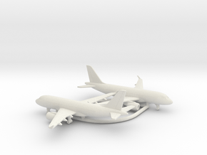Airbus A319neo in White Natural Versatile Plastic: 1:600