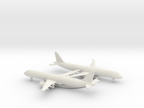 Airbus A321neo in White Natural Versatile Plastic: 1:600