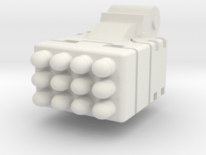 Titan Missile Launcher for Seige Blowpipe in White Natural Versatile Plastic