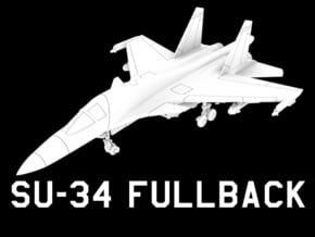Su-34 Fullback (Loaded) in White Natural Versatile Plastic: 1:200