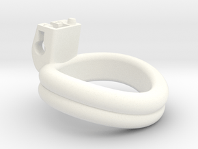 Cherry Keeper Ring G2 - 40mm Double +4° in White Processed Versatile Plastic