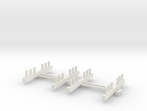 Two-Pack - Accurail 36' Boxcar Queen Posts in White Natural Versatile Plastic