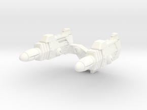 SS BB Wheeljack Shoulder Blaster (Toy-inspired) in White Smooth Versatile Plastic