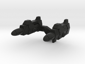 SS BB Wheeljack Shoulder Blaster (Toy-inspired) in Black Smooth Versatile Plastic
