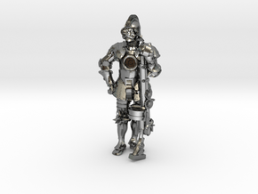 Steampunk Musketeer in Polished Silver