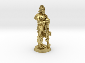 Steampunk Musketeer in Natural Brass