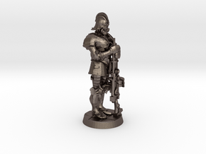 Steampunk Musketeer in Polished Bronzed-Silver Steel