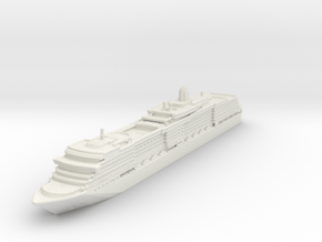 MS Queen Victoria in White Natural Versatile Plastic: 1:2400