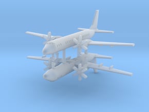 1/700 Ilyushin IL-114 Commercial Aircraft (x2) in Tan Fine Detail Plastic