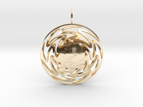 Radiant Waveforms (Double-Domed) in 14K Yellow Gold
