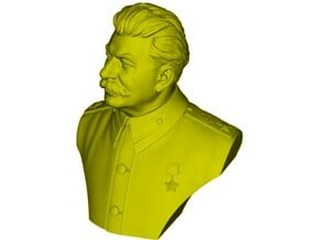 1/9 scale Joseph Stalin leader of USSR bust A in Clear Ultra Fine Detail Plastic