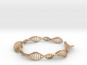 DNA Double Helix Bangle in Natural Bronze