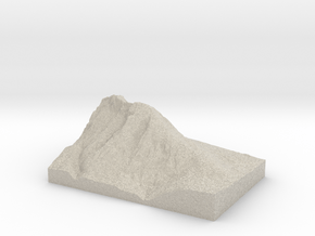 Model of Hohe Munde in Natural Sandstone