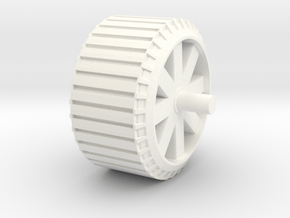 TF Titan Battle Station Center Wheel Replacement in White Smooth Versatile Plastic