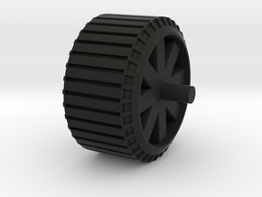 TF Titan Battle Station Center Wheel Replacement in Black Smooth Versatile Plastic