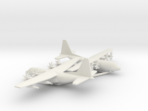 Lockheed C-130 Hercules in White Natural Versatile Plastic: 1:500