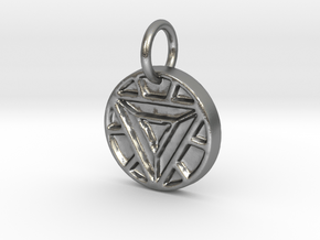 Marvel - Iron Man Arc Reactor (Pendant) - SMALL in Natural Silver