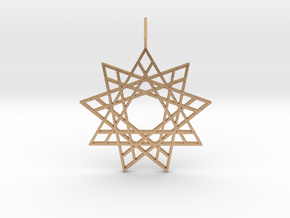 Star of Invisible Keys (Flat) in Natural Bronze