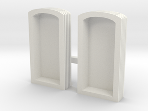 HO/OO Maunsell Corridor Coach connector set of 2 in White Natural Versatile Plastic