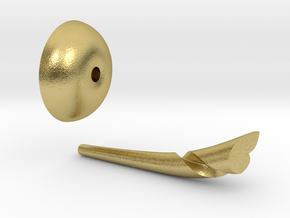 Olympic flame in Natural Brass: Small