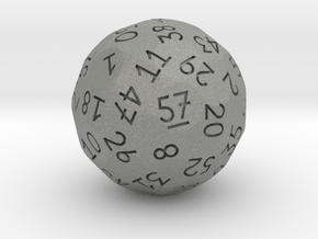 d57 Sphere Dice (old) in Gray PA12