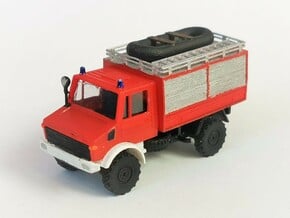 Unimog Feuerwehr RW1 in 1/120 TT-Scale in Smoothest Fine Detail Plastic