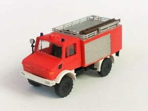 Unimog Feuerwehr TLF 8/18 in 1/120 TT-Scale in Smoothest Fine Detail Plastic