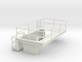 'S Scale' - Asphalt Conveyor Head Platform in White Natural Versatile Plastic