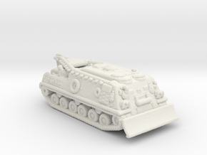 M88 Recovery Vehicle rail load 1:160 scale white p in White Natural Versatile Plastic