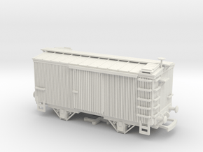 HO/OO American 2-Axle Boxcar v1 Bachmann in White Natural Versatile Plastic