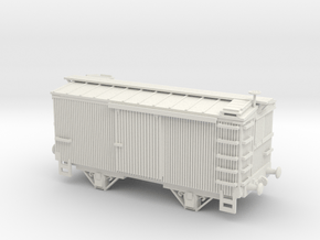 HO/OO American 2-Axle Boxcar v2 Chain in White Natural Versatile Plastic