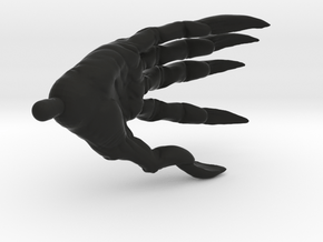 Nosferatu hand (relaxed) Origins (Right) in Black Smooth Versatile Plastic
