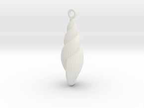 shell earring 2 in White Natural Versatile Plastic