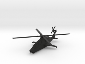 Bell 360 "Invictus" FARA Attack Helicopter in Black Premium Versatile Plastic: 1:144
