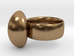 The Ultimate Rock Ring in Natural Brass