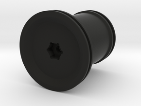 1-24th AMT wheel 7mm hex in Black Natural Versatile Plastic