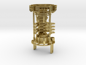 Korbanth Mara Jade Crystal Chassis Chamber P4 in Natural Brass
