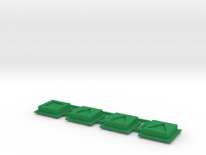 Pioneer Disco Robo J-7 Cassette Keys buttons x4 in Green Processed Versatile Plastic