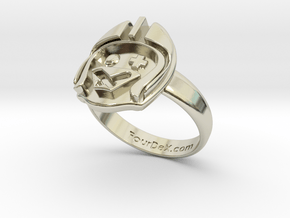 Radical KlunkerZ ring for Mountainbikers in 14k White Gold