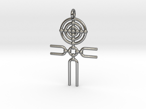 Cosmic Ankh Pendant in Polished Silver