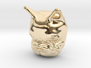 French Bulldog Lapel Pin in 14k Gold Plated Brass