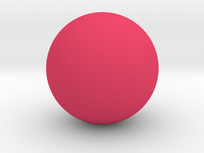 Sphere Shape in Pink Processed Versatile Plastic