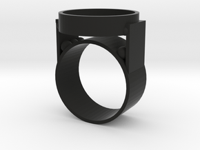 Lantern Ring Body in Black Smooth Versatile Plastic: 10 / 61.5