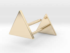 Triangle Shoots Stacking Earrings - PART 1  in 14K Yellow Gold