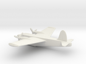 Blackburn B-20 (in flight) in White Natural Versatile Plastic: 6mm