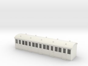 HO/OO RWS Branchline Passenger Coach Shell v1 in White Natural Versatile Plastic