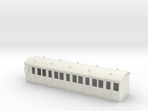 HO/OO RWS Branchline Passenger Coach Shell v2 in White Natural Versatile Plastic