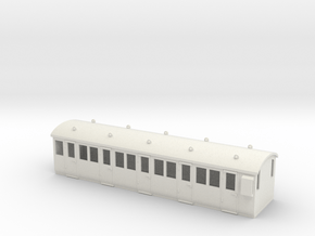 HO/OO RWS Branchline Passenger Coach Shell v2.5 in White Natural Versatile Plastic